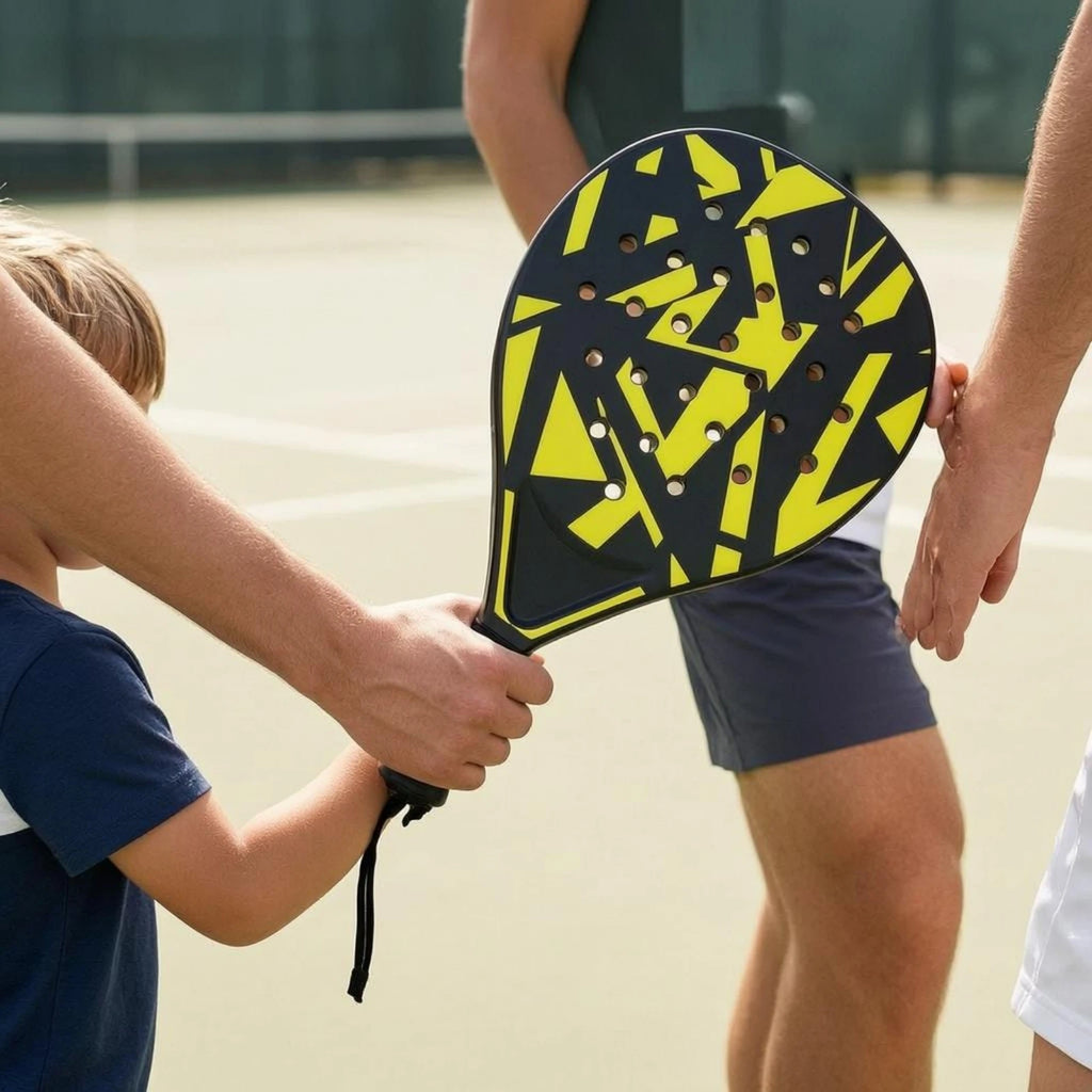 1 Player Paddle Set Lightweight Padel Racket Set ABS Padel Paddle Long-Lasting Non-Slip Grip for Beginners, Training, Outdoor