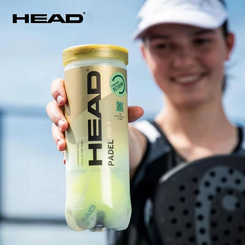 HEAD Paddle Tennis Balls 3B HEAD PADEL Competition Training Ball 1 Can = 3 Balls Speed control Type Special For Padel Tennis
