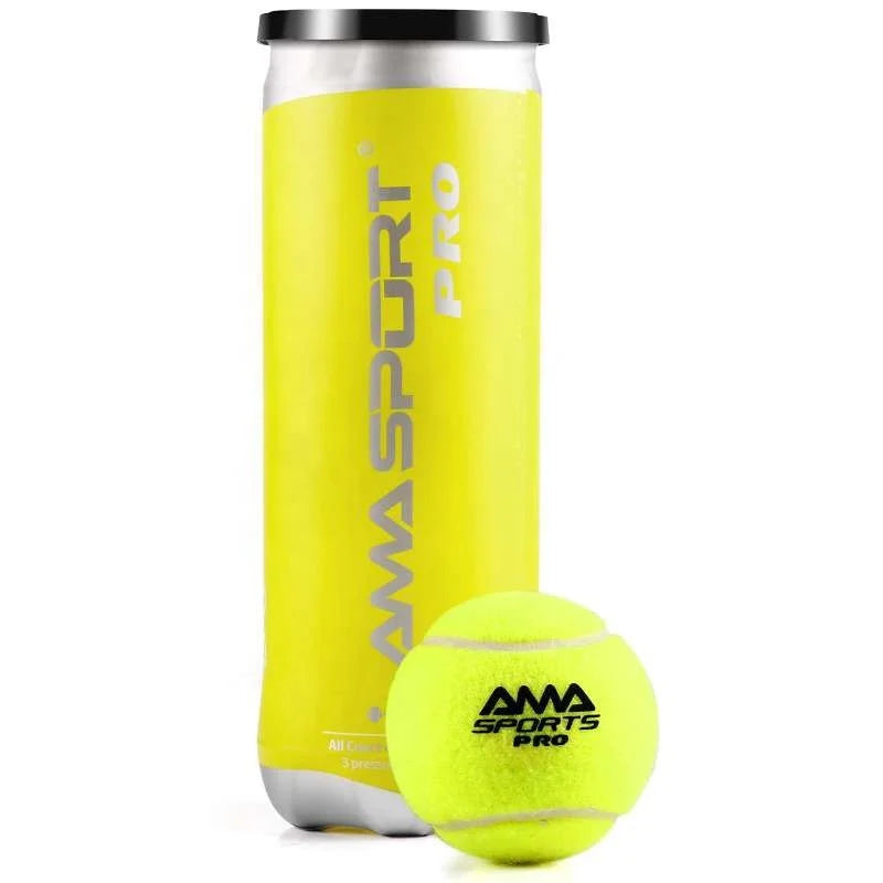 AMASPORT Padel Balls With Pressurized Can， 3 Premium Padel Balls Engineered To Maintain Consistent Speed & Height for Trainning