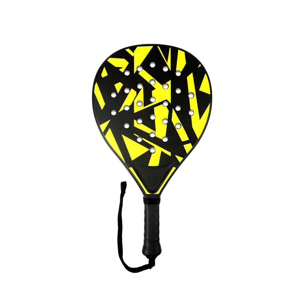 Padel Racket with Carbon Fiber Surface & EVA Memory Foam Core – Lightweight, Well-Balanced Padel for Beginners and Intermediate