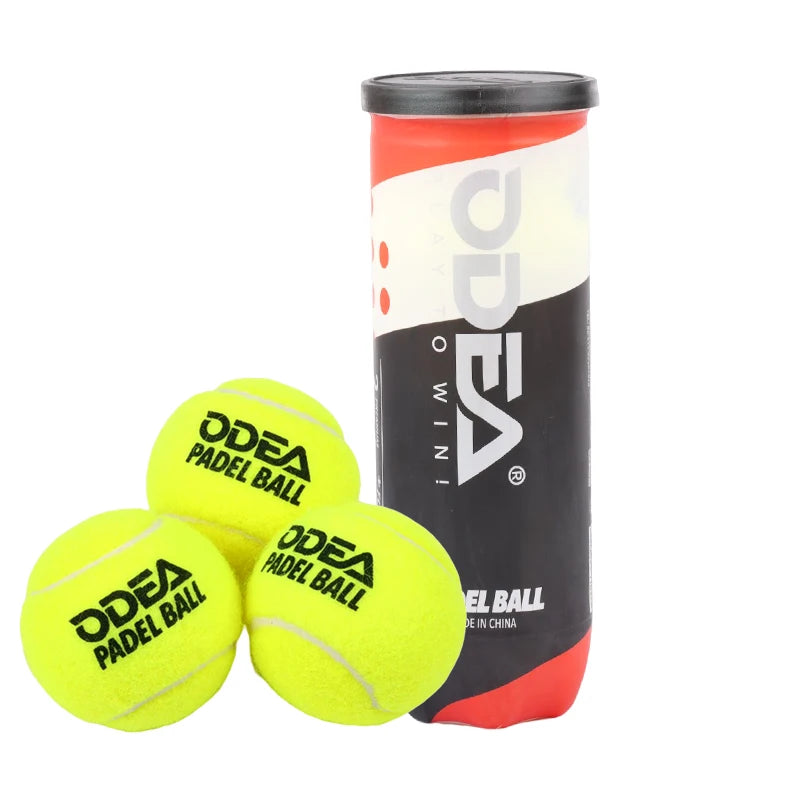 3-Pcs High Elasticity Padel Tennis Balls Durable & Wear-Resistant for Professional Training Thick Inner Bladder, Pressurized Can