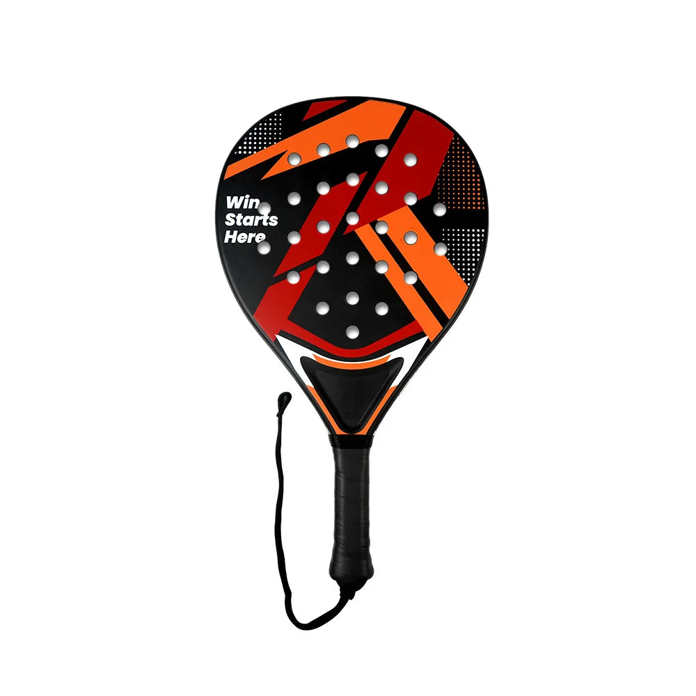 Padel Racket with Carbon Fiber Surface & EVA Memory Foam Core – Lightweight, Well-Balanced Padel for Beginners and Intermediate