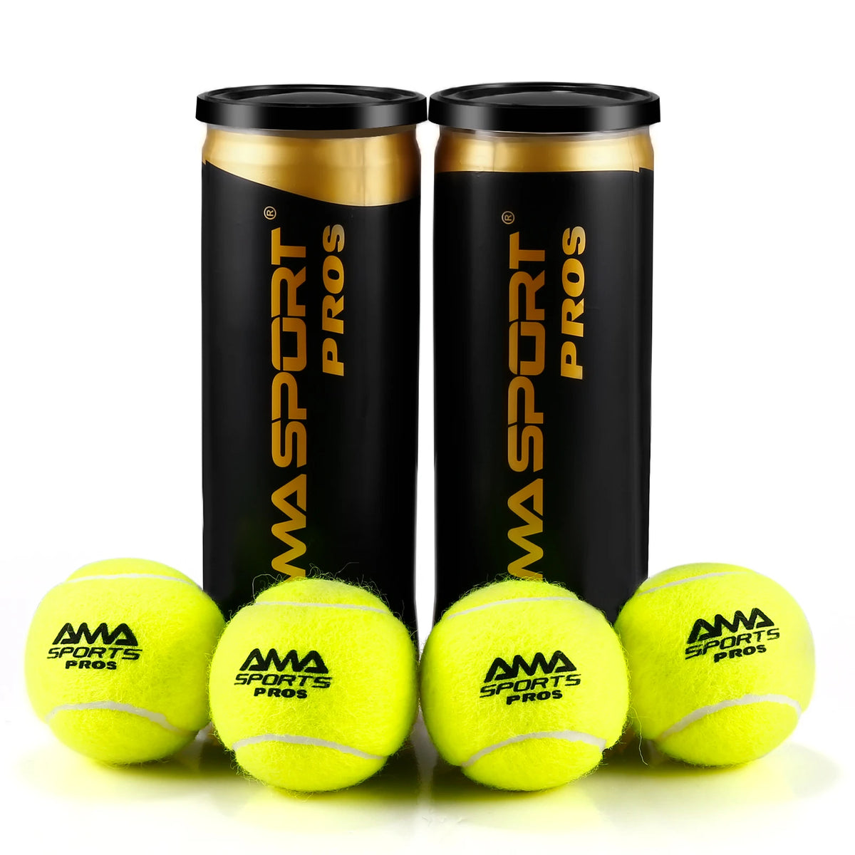 AMASPORT Padel Balls With Pressurized Can， 3 Premium Padel Balls Engineered To Maintain Consistent Speed & Height for Trainning