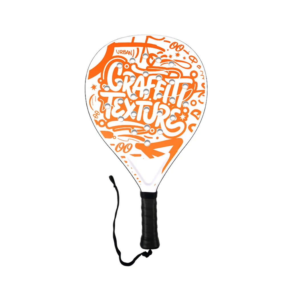 Padel Racket with Carbon Fiber Surface & EVA Memory Foam Core – Lightweight, Well-Balanced Padel for Beginners and Intermediate