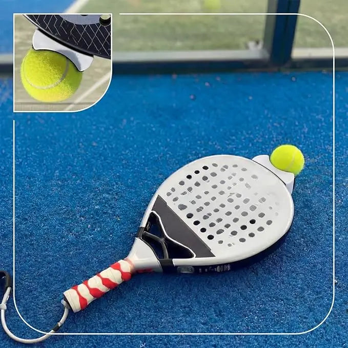 Padel Tennis Ball PickerUpper Retriever ClipOn Attachment No Bending QuickPickup EasyApply Light Fits All Padel Racket Training