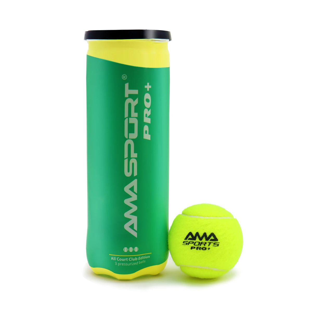 AMASPORT Padel Balls With Pressurized Can， 3 Premium Padel Balls Engineered To Maintain Consistent Speed & Height for Trainning