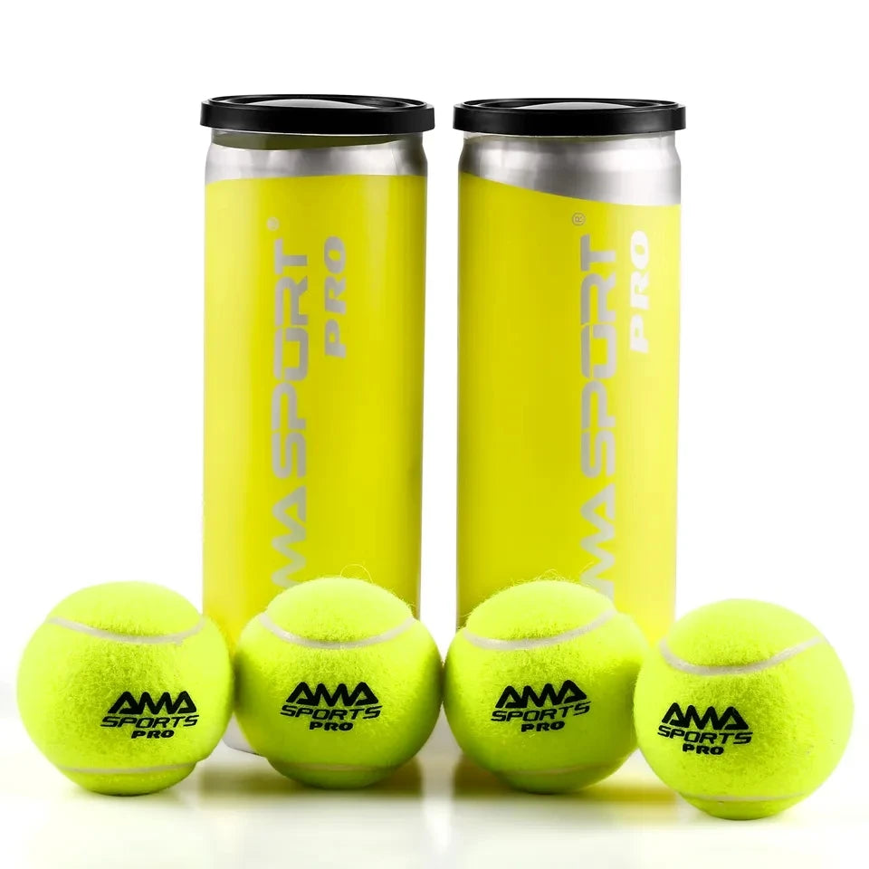 AMASPORT Padel Balls With Pressurized Can， 3 Premium Padel Balls Engineered To Maintain Consistent Speed & Height for Trainning