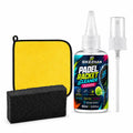 Padel Paddle Cleaner Set 130ml Spray with Sponge and Microfiber Cloth for Racket Care Dust Sweat Stain and Court Residue Removal