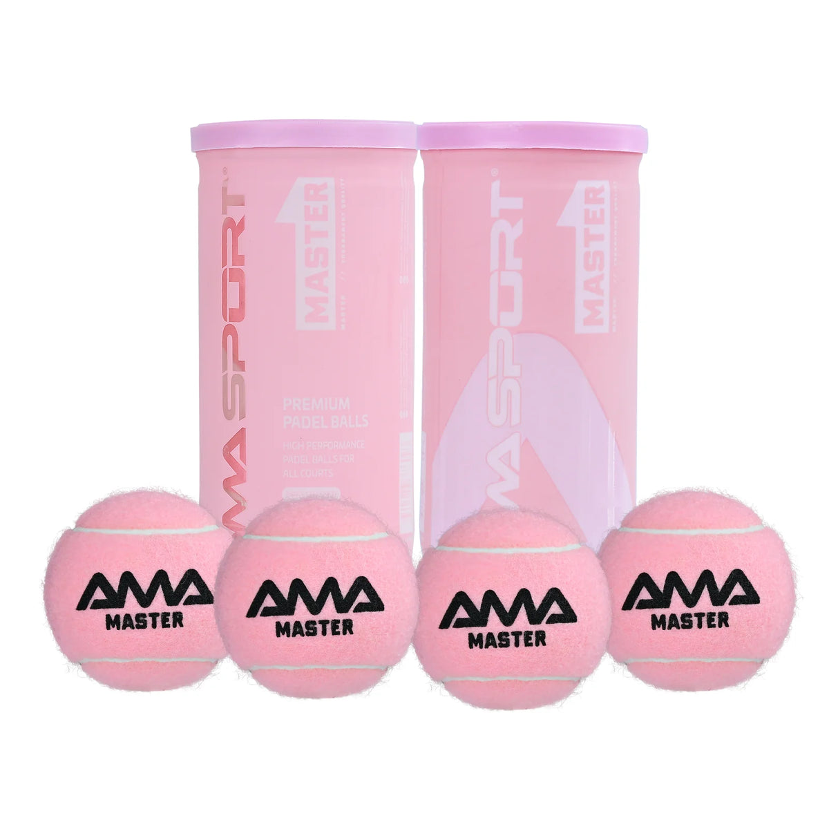 Professional Padel Training Balls, Pink Tennis Match Balls with High Elasticity, Durable & Resistant, 2 Pcs