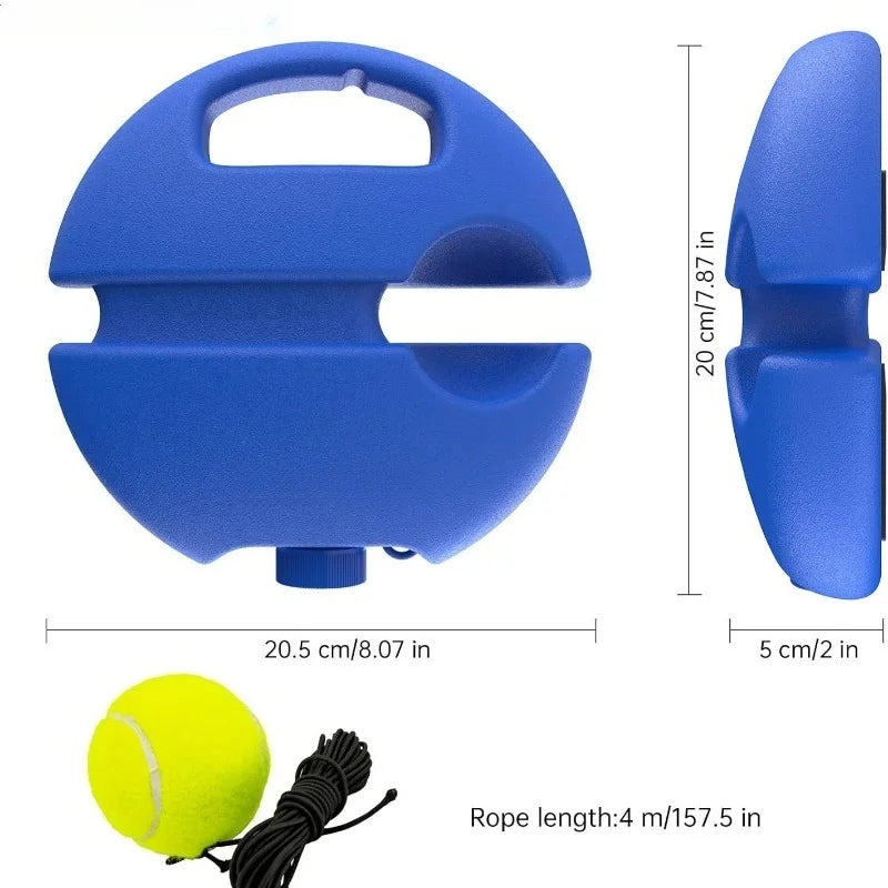 Heavy Duty Tennis Training Aids Base with Elastic Suitable for Indoor Outdoor Tennis Duty Rebound Training  Padel Accessories