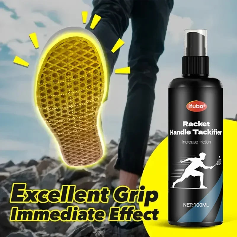 Padel Racket Grip Enhancer Spray, Anti-Slip Tackifier For Tennis Badminton Squash,Increase Friction Sweatproof Handle Grip Spray