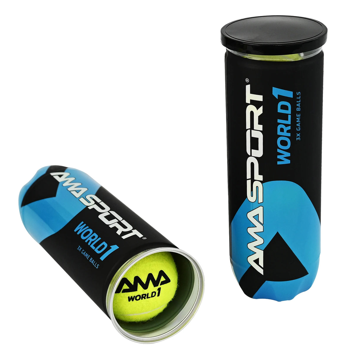 AMASPORT Padel Balls With Pressurized Can， 3 Premium Padel Balls Engineered To Maintain Consistent Speed & Height for Trainning