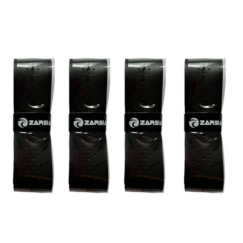 4 Pcs Brown Thick Tennis Grips Non-slip Perforated Badminton Grips Pickleball Racket Overgrip Bicycle Handle Wrap Grip Padel