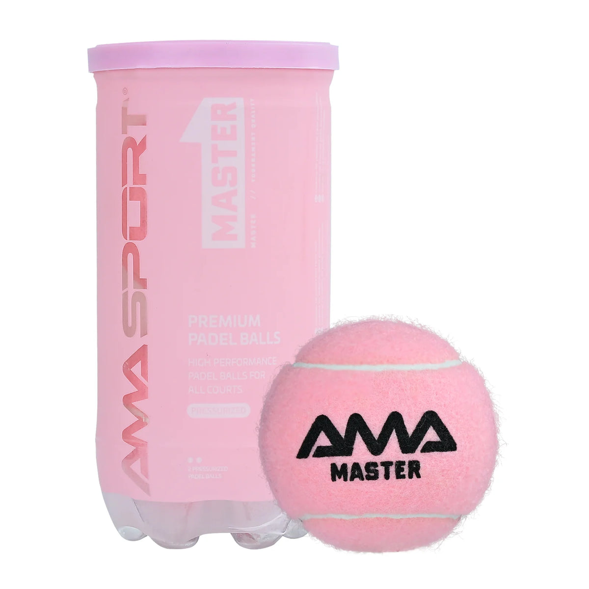 AMASPORT Padel Balls With Pressurized Can， 3 Premium Padel Balls Engineered To Maintain Consistent Speed & Height for Trainning